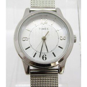 Women Timex Quartz WR Analog 25mm Dial Round Watch (H31) "New Battery"